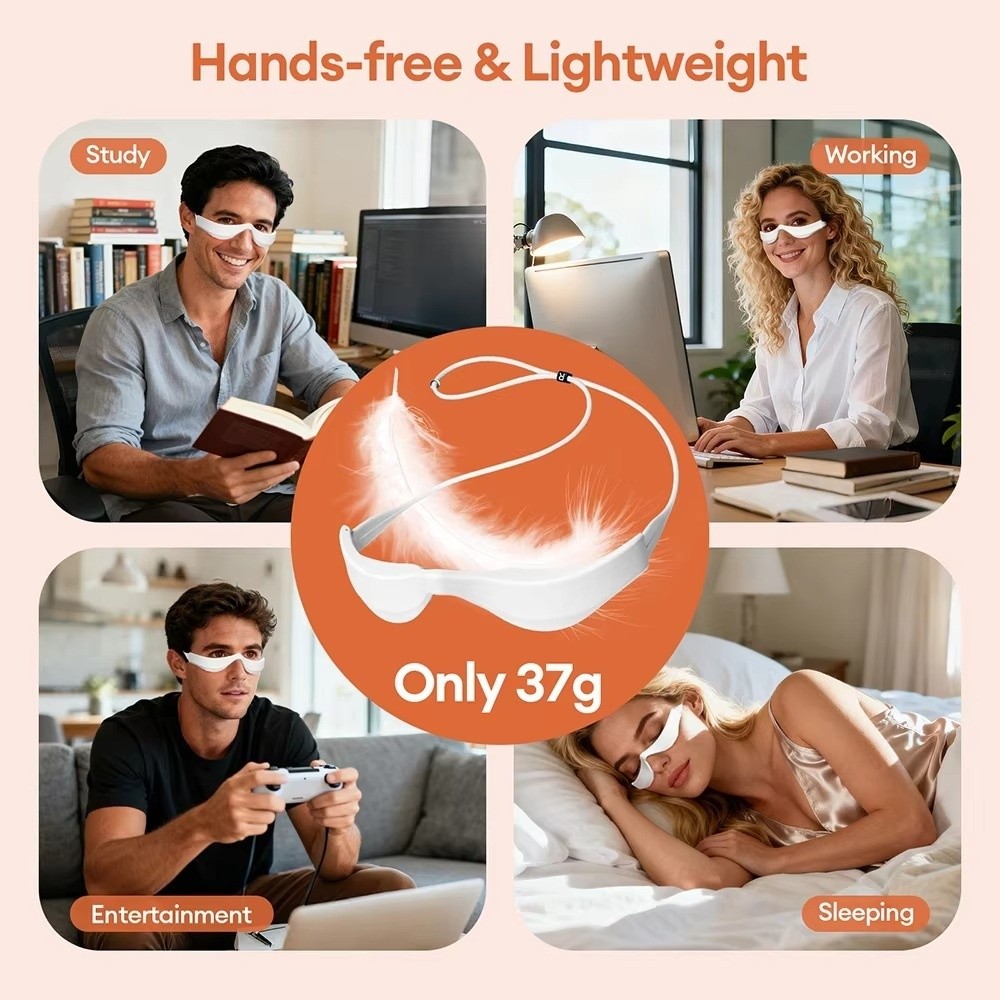 3D Eye Massager Red Light Ther - Light Therapy Glasses 评论和价格